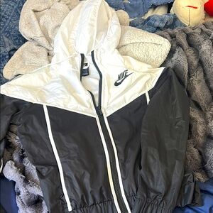 Nike Black and White windbreaker jacket